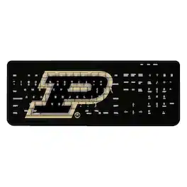 Keyscaper - Purdue Boilermakers Solid Design Wireless Keyboard - Multicolor