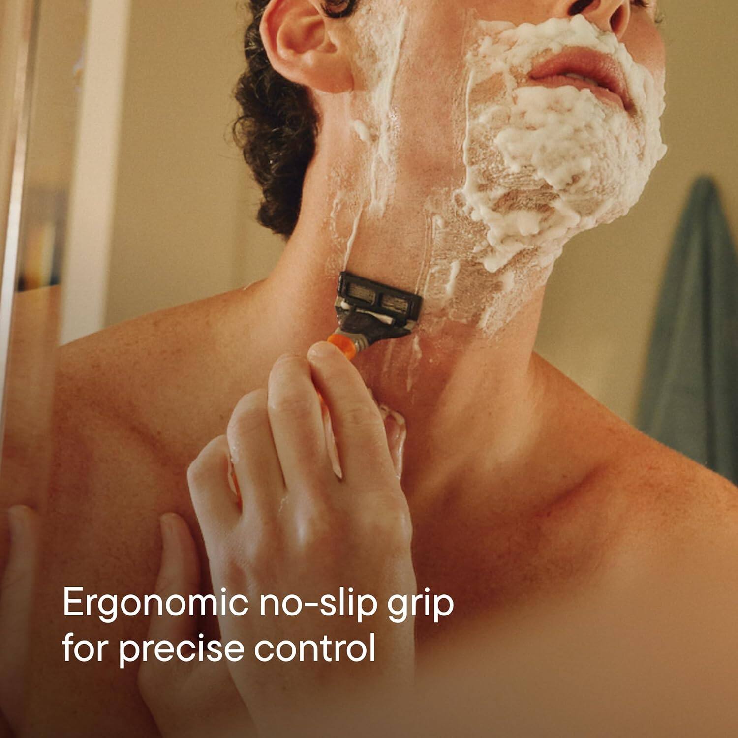 Ergonomic no-slip grip for precise control