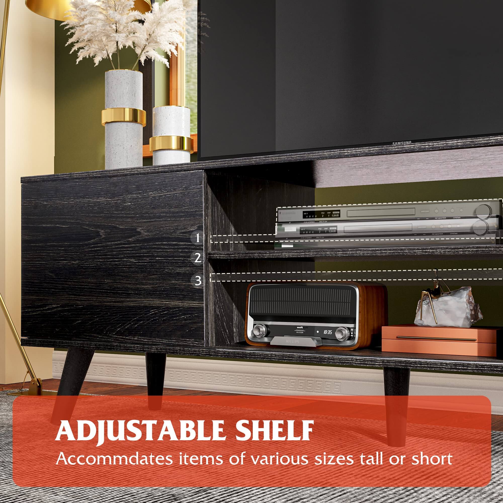 ADJUSTABLE SHELF  
Accommodates items of various sizes tall or short