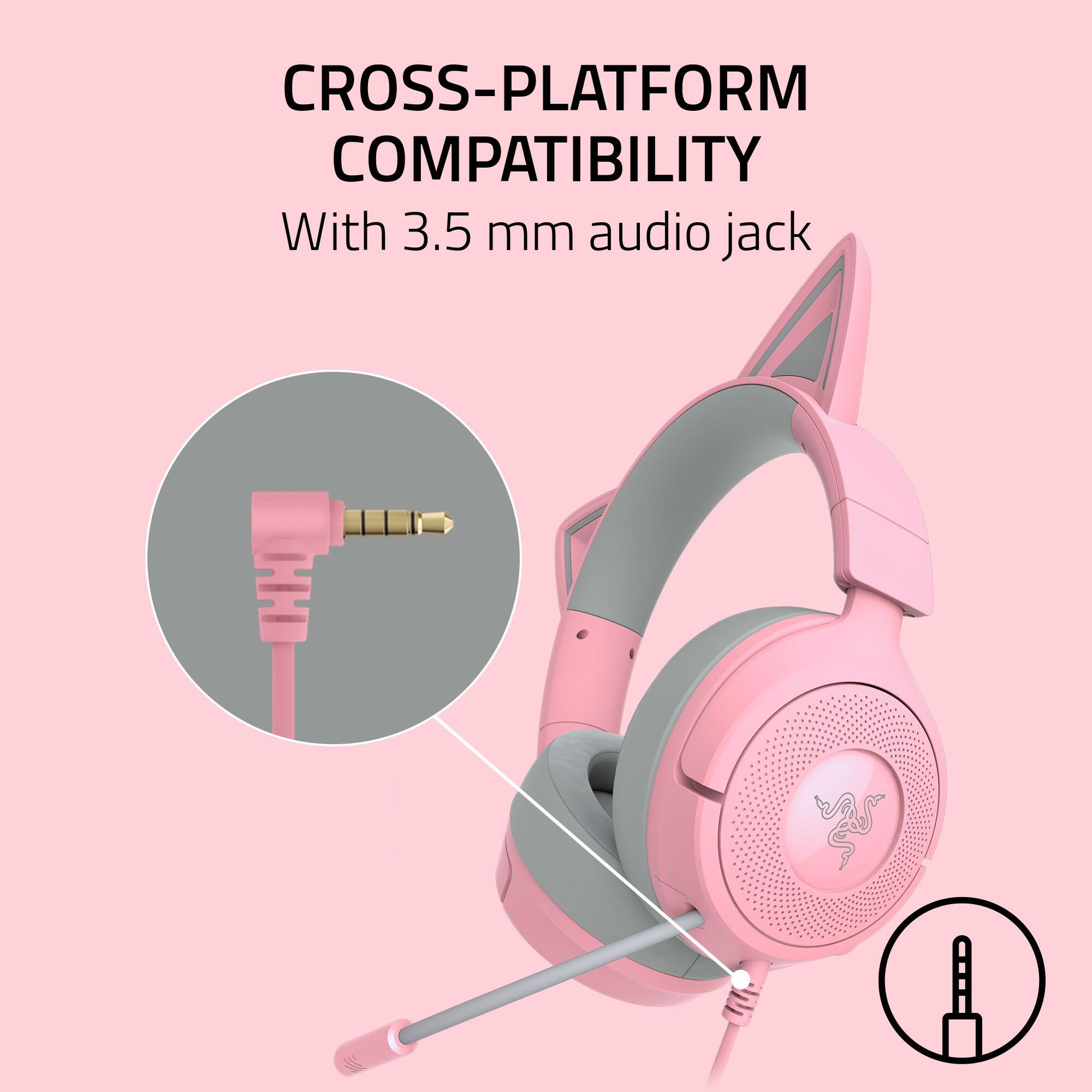 CROSS-PLATFORM COMPATIBILITY  
With 3.5 mm audio jack