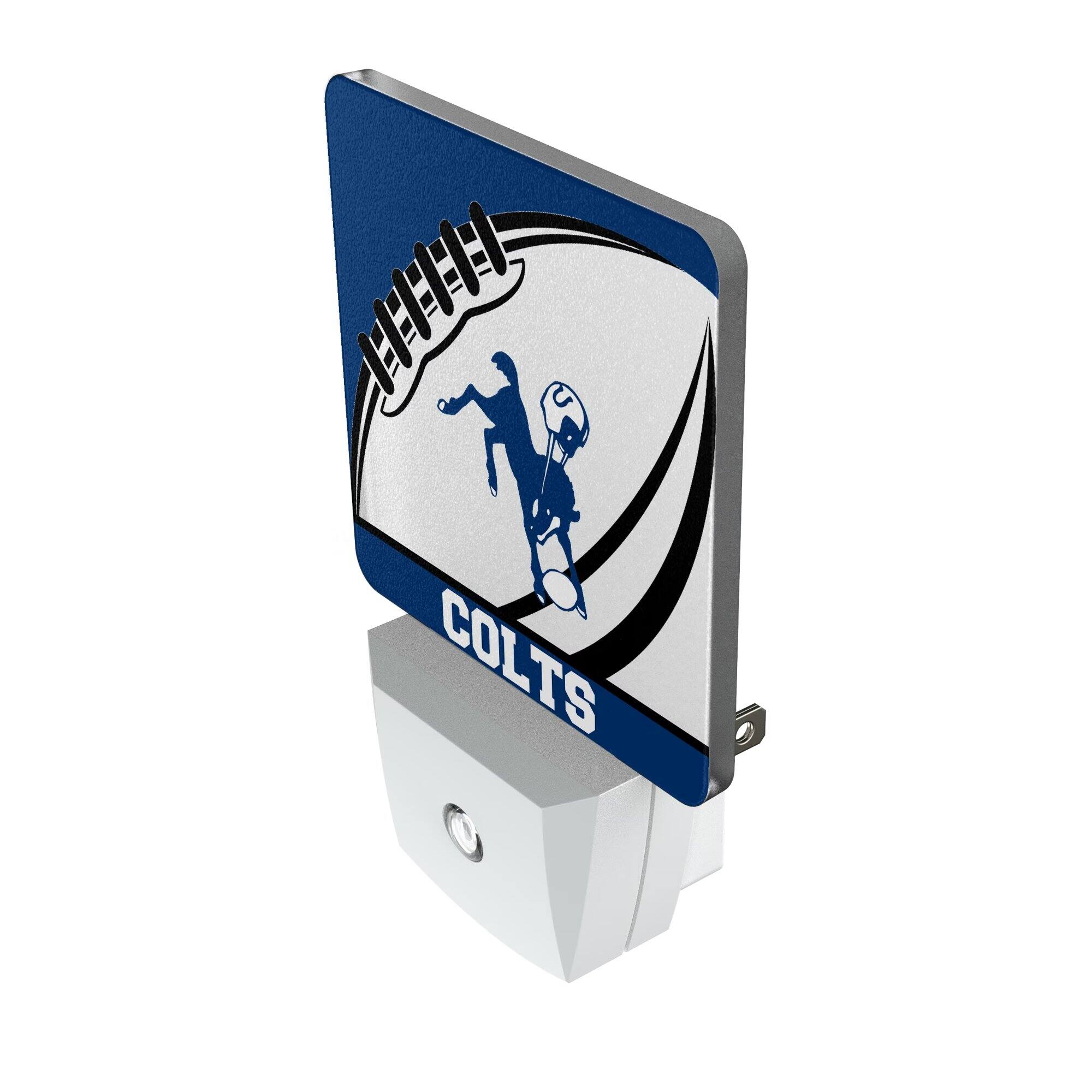 Alt View 1. Keyscaper - Baltimore Colts Passtime Design Nightlight 2-Pack - Multicolor.