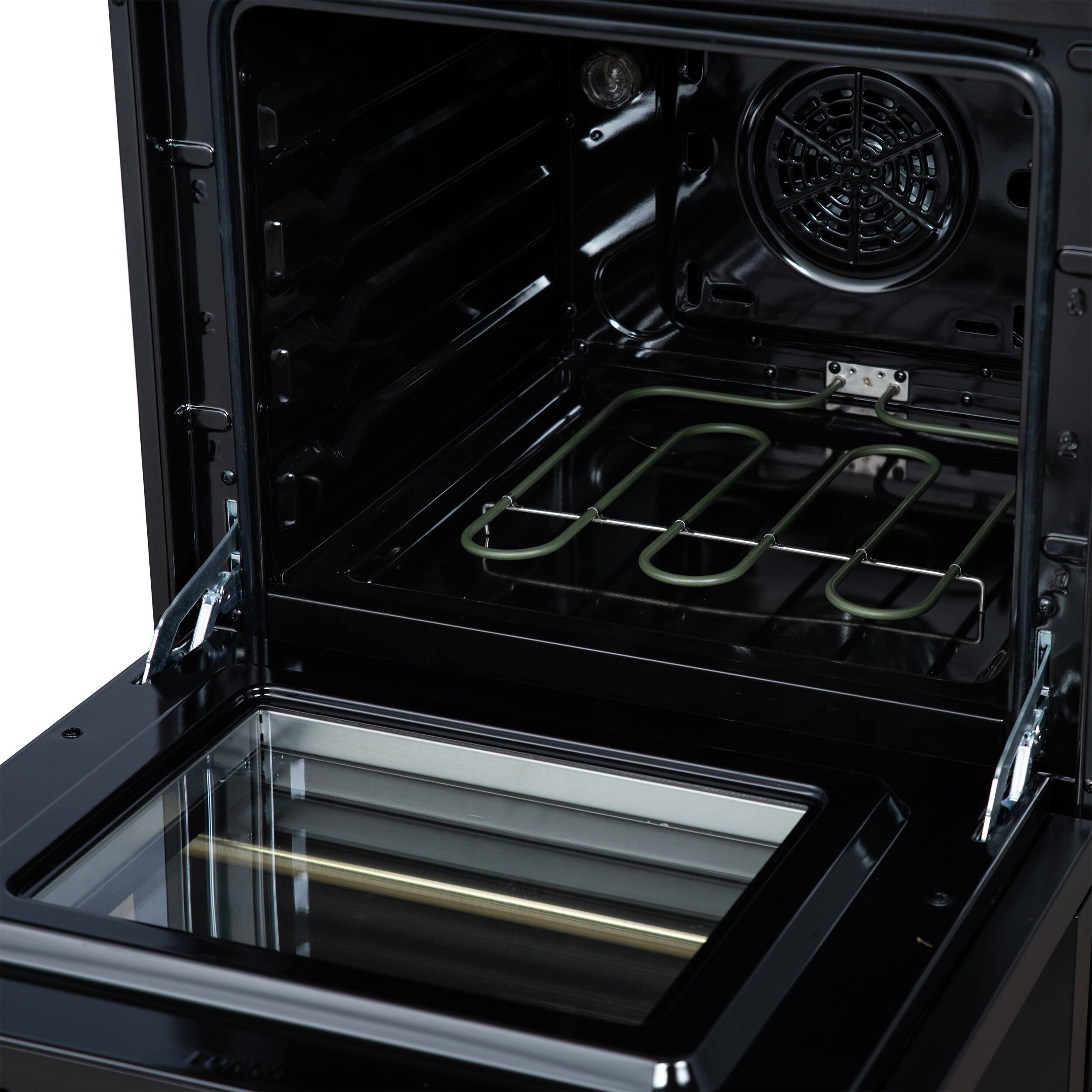 Alt View 13. Forno Appliances - Loiano 2.3 Cu. Ft. Freestanding Electric Range with Storage Drawer - Black.