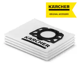 Karcher - WD 3 Replacement Fleece Filter Bags (KFI 357) - 4-Pack
