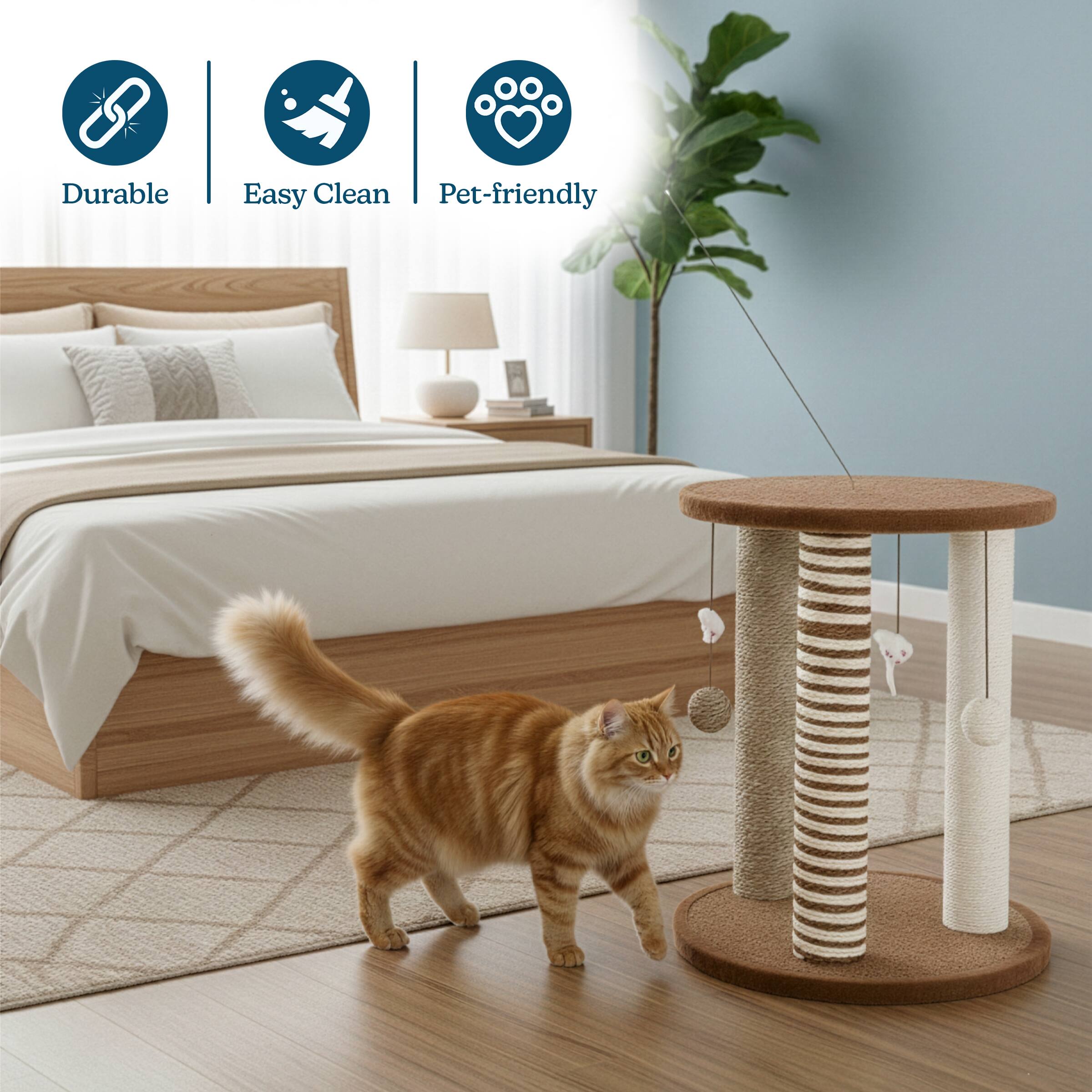 Durable  
Easy Clean  
Pet-friendly