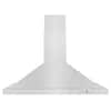 Front. ZLINE - 36 in. Convertible Vent Wall Mount Range Hood in Stainless Steel (KB-36) - Brushed Stainless Steel.