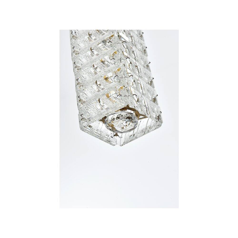 Alt View 7. Elegant Lighting - Aston 16 inch LED Pendant in Satin Gold - Satin Gold.