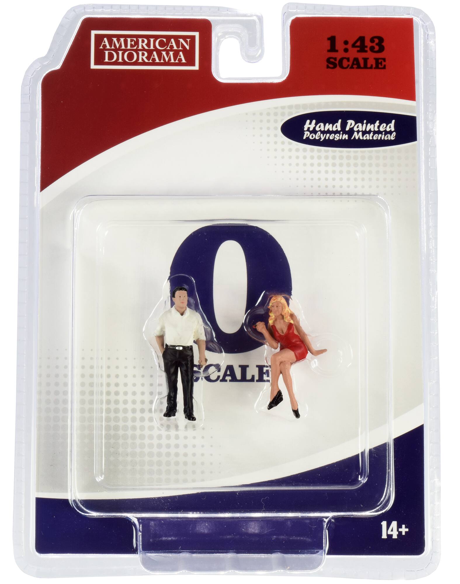 AMERICAN DIORAMA 1:43 SCALE Hand Painted Polyresin Material Q SCALE 14+