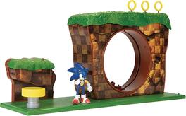 Jakks Pacific - Sonic The Hedgehog Hill Zone 2.5 Inch Figure Playset - Green