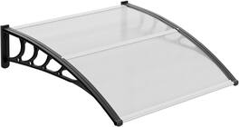 Winado - Window Awning Door Canopy Exterior, 40" x 40" Awnings for Doors Polycarbonate Cover Patio Door Awning Rain Snow Sunlight