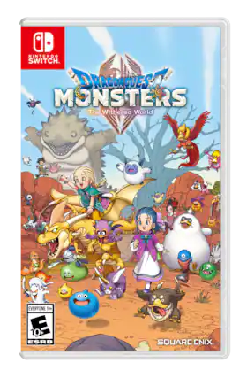 A Nintendo Switch. DRAGON QUEST MONSTERS The Withered World EVERYONE 10+ D 10+ ESRB SQUARE CNIX - E10+ (Everyone 10+)
