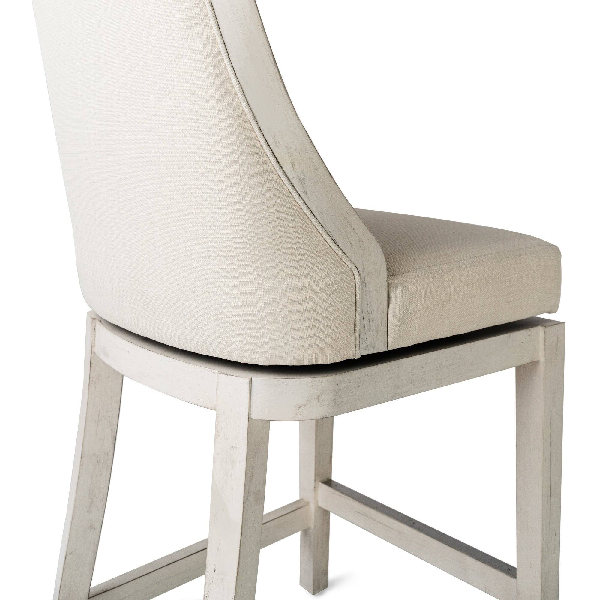 Alt View 8. Maven Lane - 31" Vienna Bar Stool in White Oak Finish with Fabric Upholstery - White Oak.