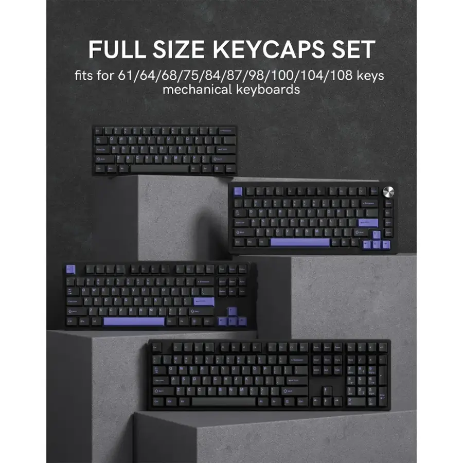 Cedar Assembly Womier Double Shot Pbt Keycaps Set Cherry Profile Custom ...