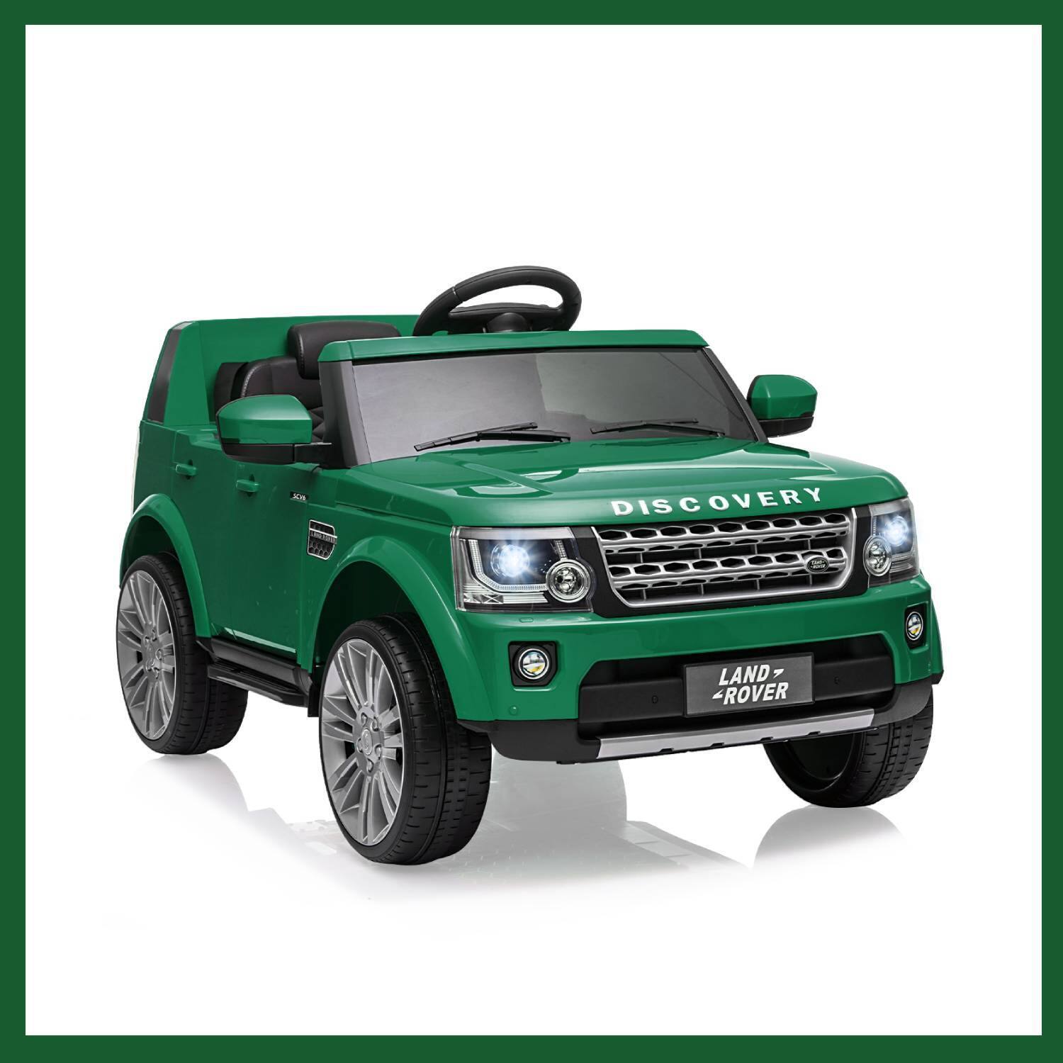 Qeetex - 24V Licensed Land Rover 2 Seater Ride on Toys for Kids Best Gift - Green