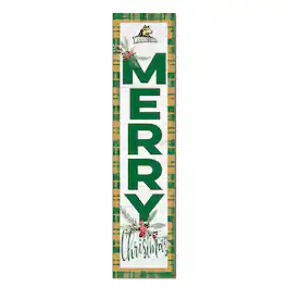 Jardine - Wright State Raiders 12'' x 48'' Outdoor Merry Christmas Leaner - White