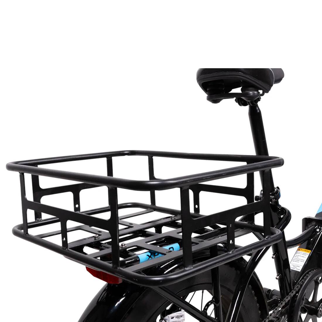Alt View 13. Lectric eBikes - Cargo Package: Front Rack, Front Basket & Rear Basket - Black.