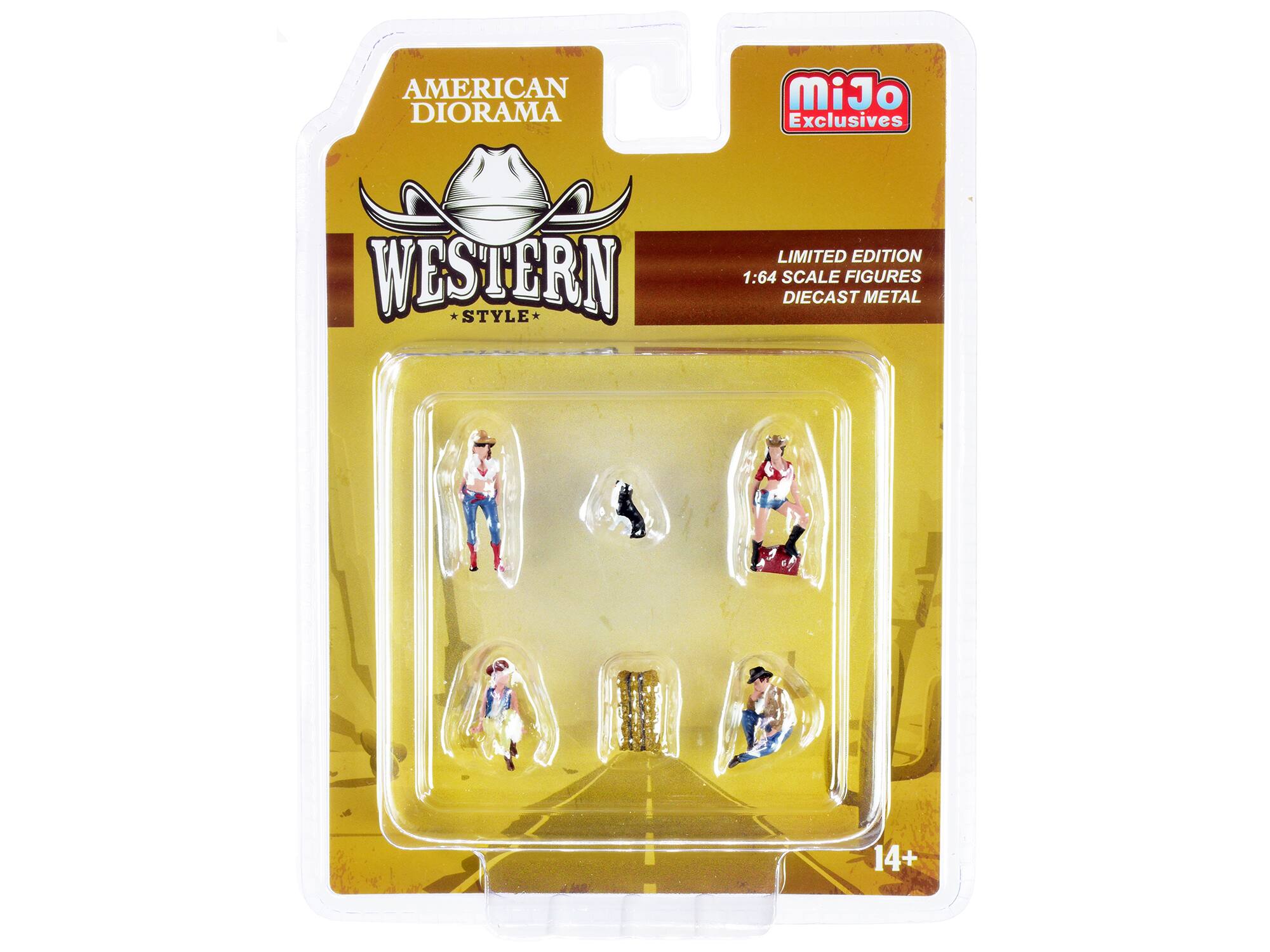 AMERICAN DIORAMA MiJo Exclusives WESTERN STYLE LIMITED EDITION 1:64 SCALE FIGURES DIECAST METAL 14+