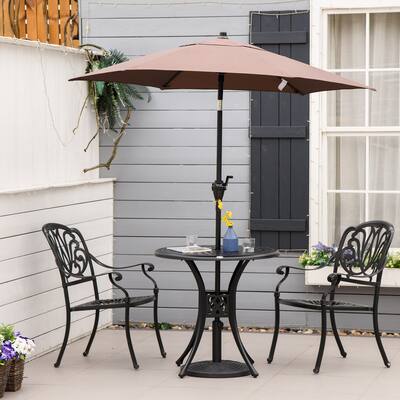 30 patio table with umbrella hole 30x60 Dining JJ-T146120- Restaurant Furniture 4 Less Upgrade your patio with this round cast aluminum dining table Patio Outdoor Table W/ 1.69?