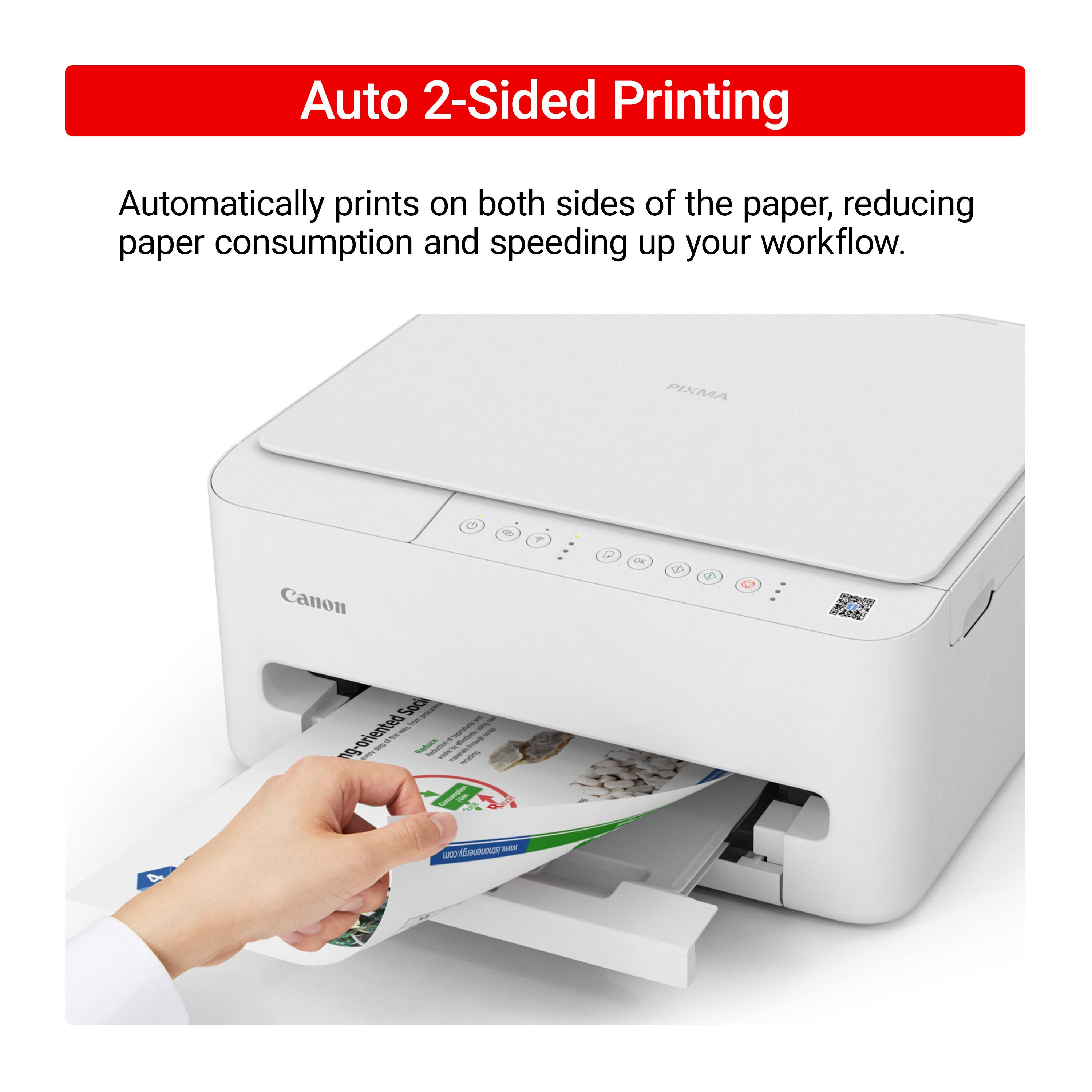 Auto 2-Sided Printing

Automatically prints on both sides of the paper, reducing paper consumption and speeding up your workflow.