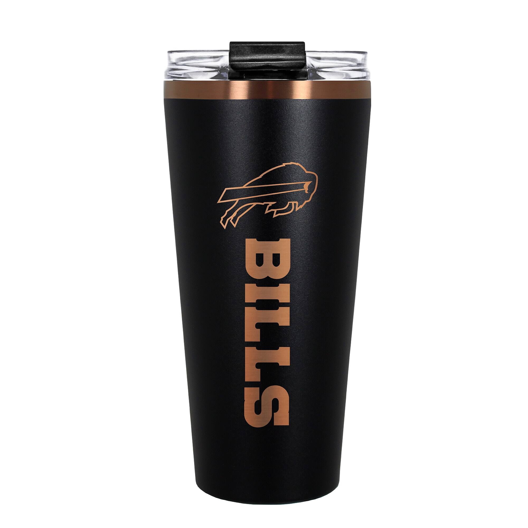 Front. Great American Products - Buffalo Bills 30oz. Big Slim Tumbler - Black.