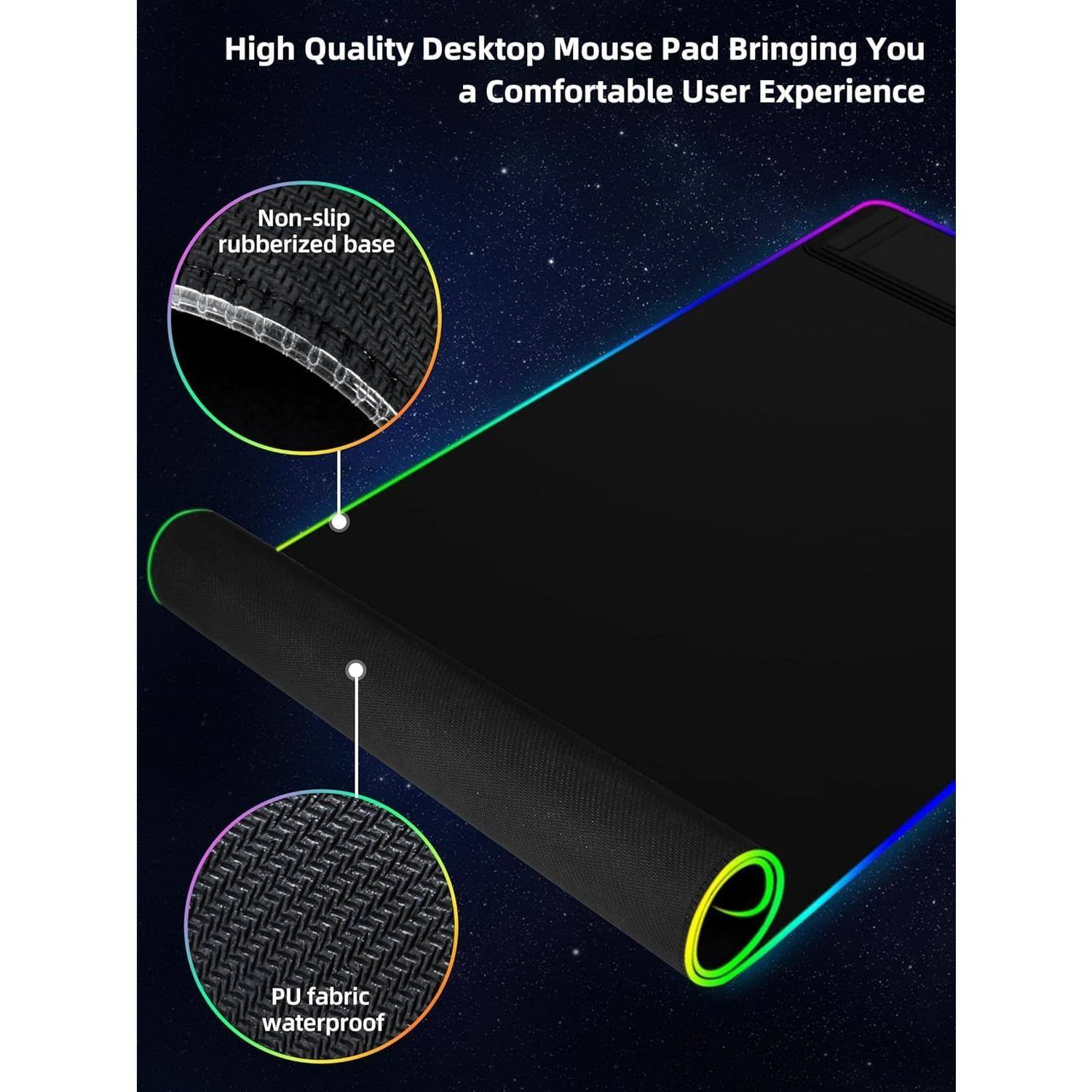 High Quality Desktop Mouse Pad Bringing You a Comfortable User Experience

- Non-slip rubberized base
- PU fabric waterproof