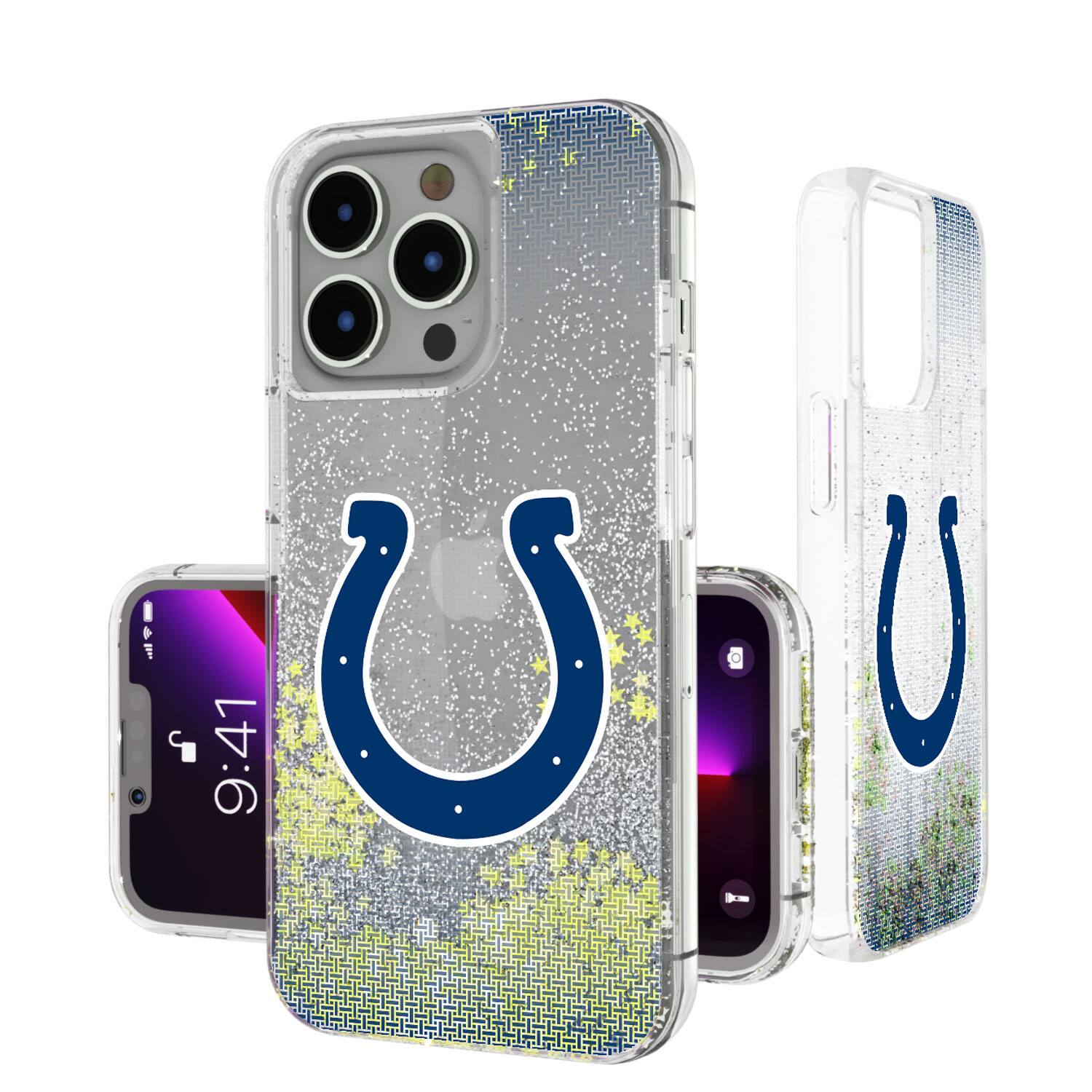 Keyscaper - NFL - Indianapolis Colts Linen Logo iPhone Glitter Case - 14 - Multicolor price history on PriceWatchPro