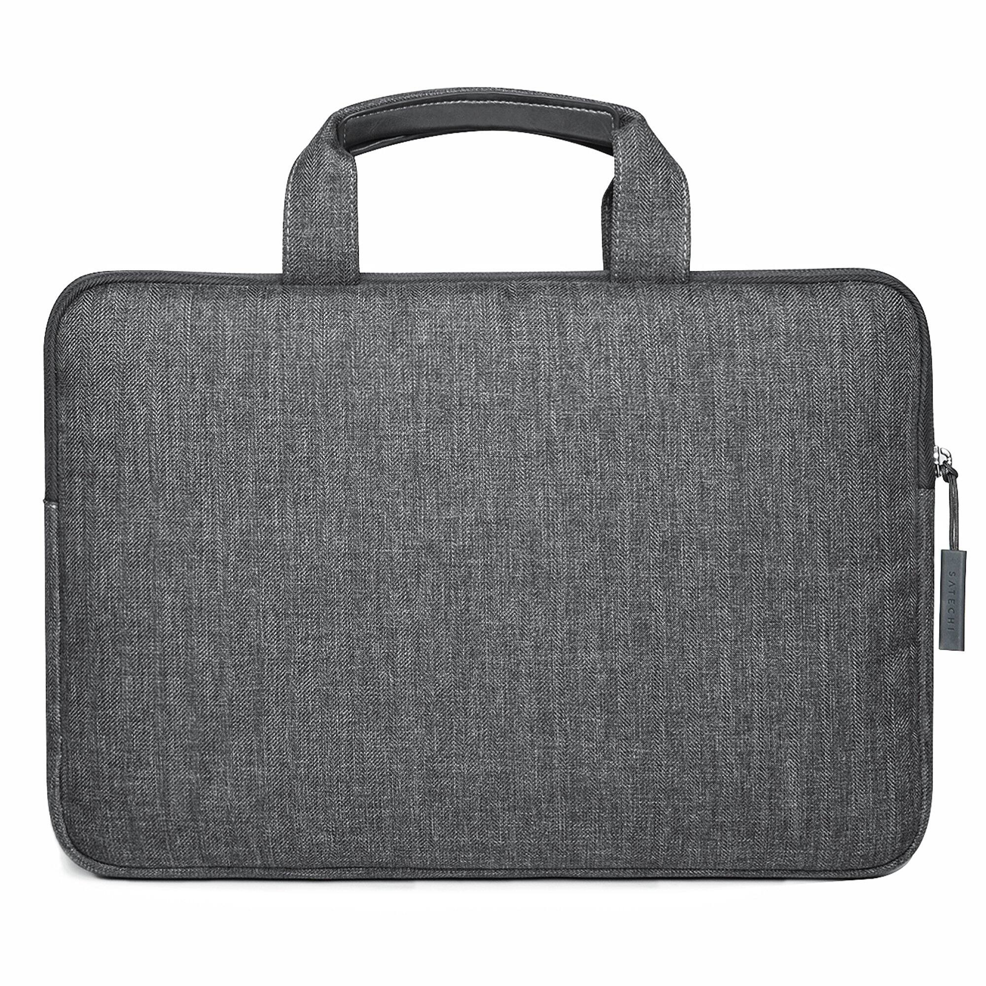 Left. Satechi - Water-Resistant Laptop Carrying Case with Pockets - 13-inch for MacBook Pro/Air M5/M4/M3/M2/M1 - Gray.