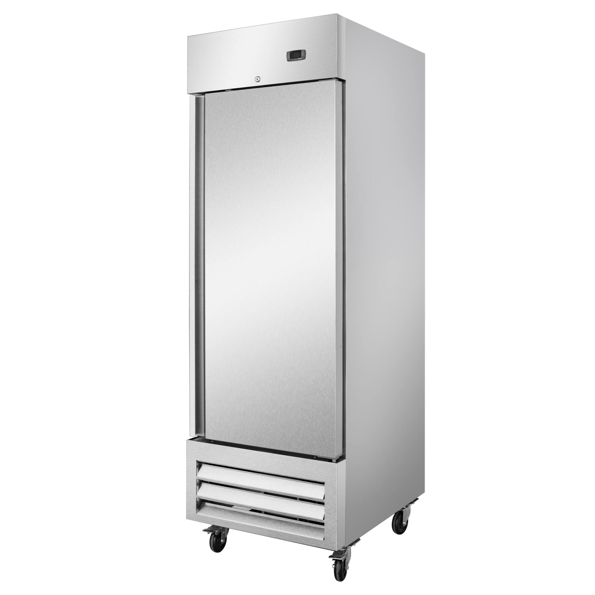 Alt View 3. Koolmore - 27 in. Commercial One Door Convertible Refrigerator/Freezer with 23 Cu. Ft. Capacity in Stainless Steel, ETL Listed - Stainless steel.
