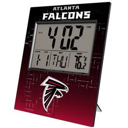 Keyscaper - Atlanta Falcons Quadtile Digital Desk Clock - Multicolor