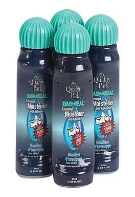 Quality Park - Dab-N-Seal 1.69 oz. Envelope Moistener, 4/Pack - Blue