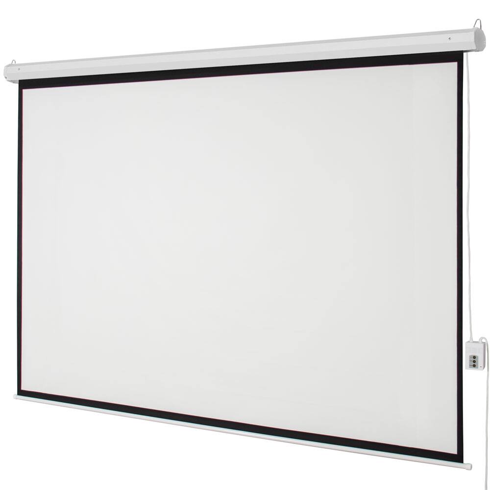 Alt View 1. Winado - 100" 4:3 Foldable Electric Motorized Projector Screen HD Theater + Remote - Matte White.