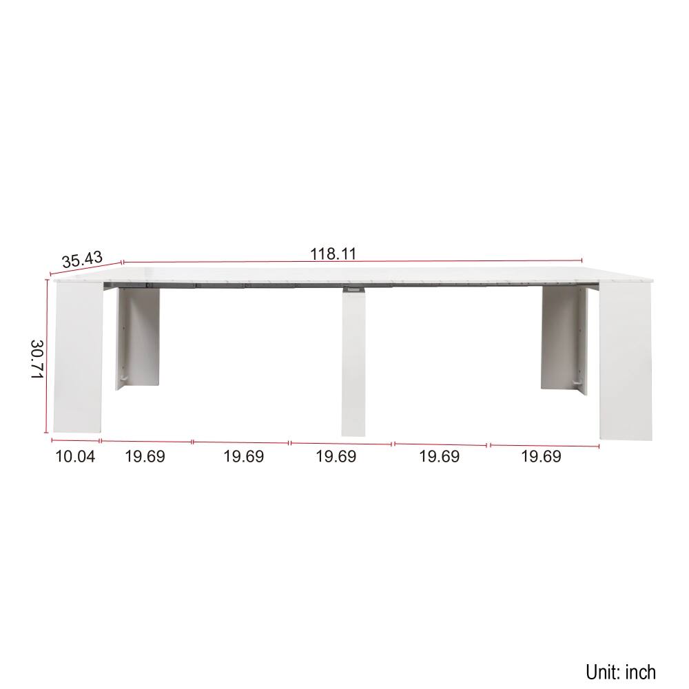 35.43 118.11 30.71 10.04 19.69 19.69 19.69 19.69 19.69  
Unit: inch