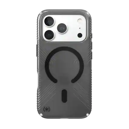 Front. Speck - Presidio Lux Grip Case for Apple iPhone 18 Pro / iPhone 17 Pro - Obsidian.