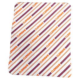 Logo Brands - Clemson Tigers 50" x 60" Classic Vertical Stripe Fleece Throw Blanket - Multicolor