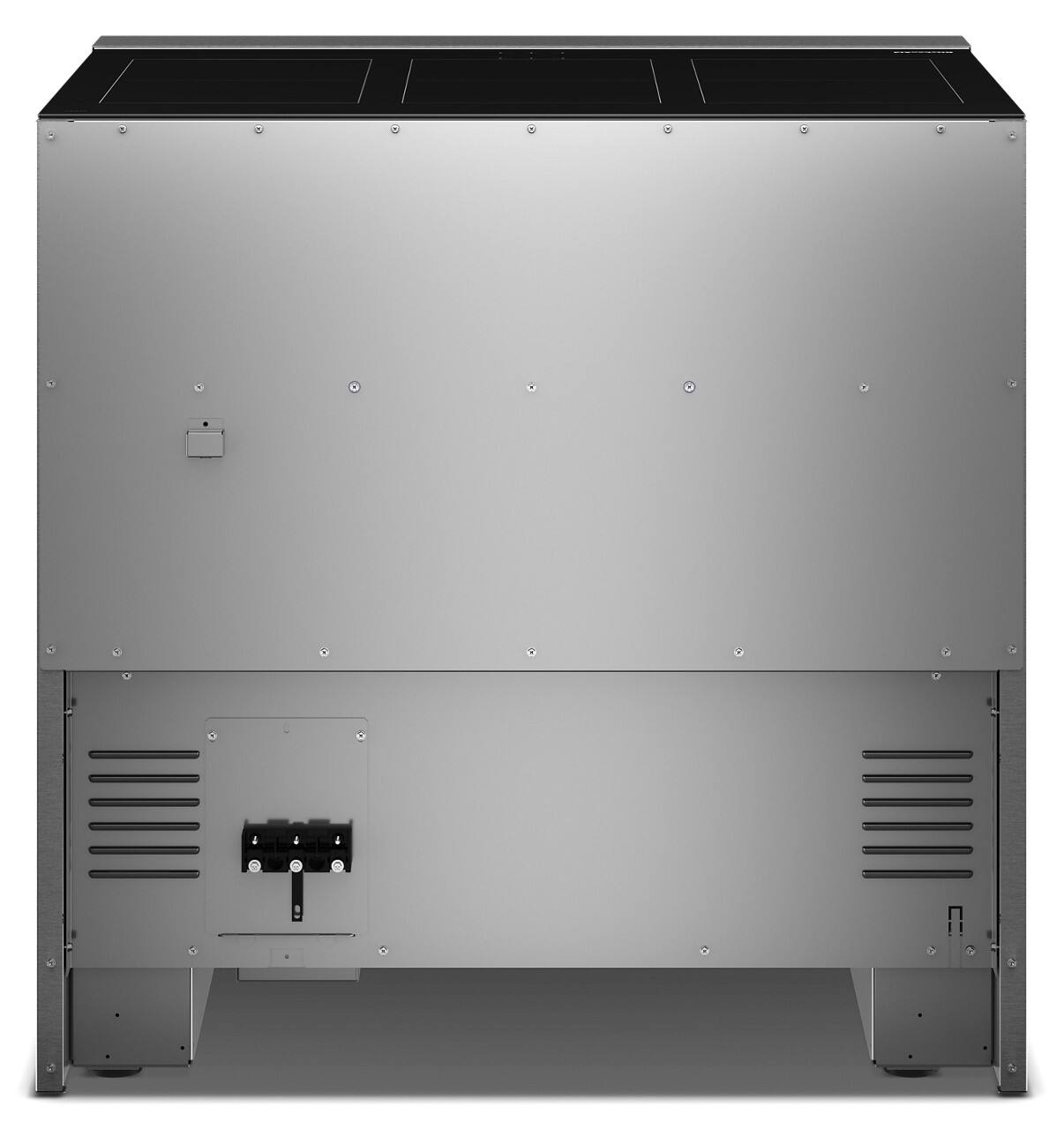 Back. KitchenAid - 5.1 Cu. Ft. Freestanding Electric Induction Commercial-Style Range with Air Fry and 6-Element - Stainless Steel.