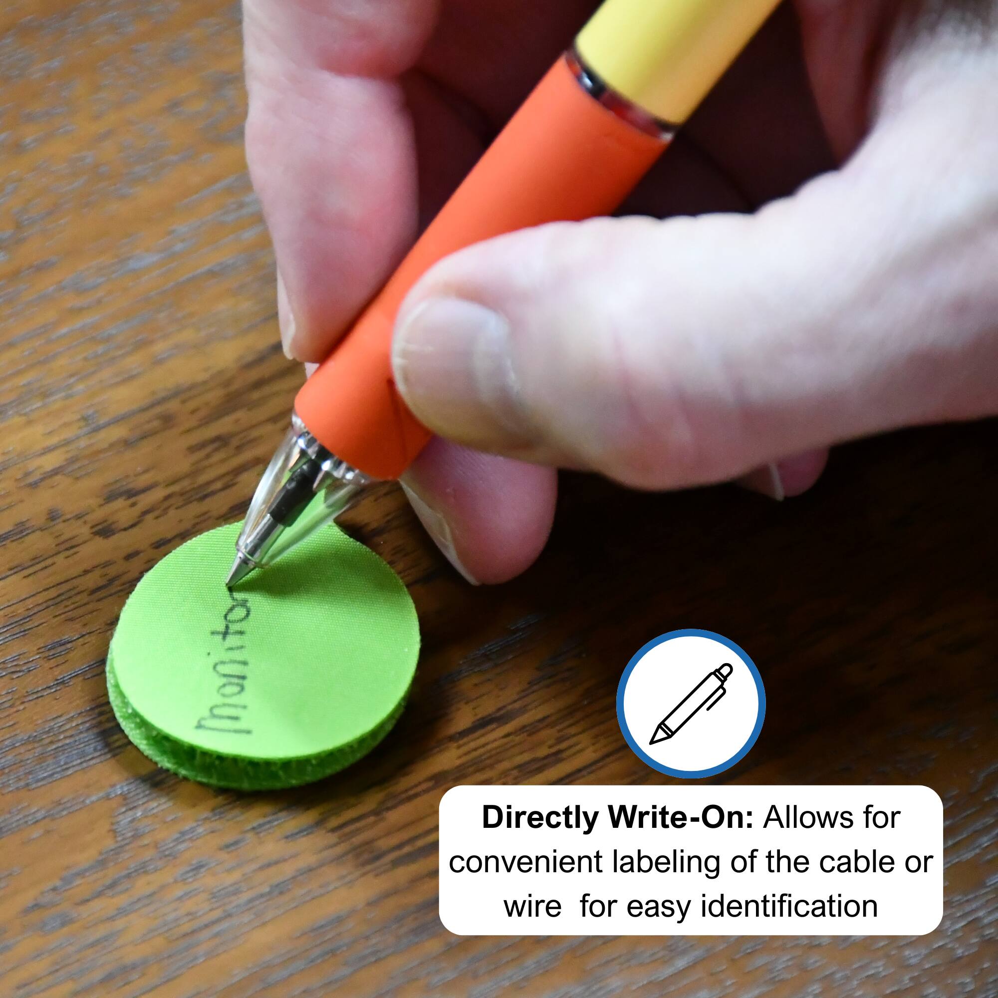 Monitron Directly Write-On: Allows for convenient labeling of the cable or wire for easy identification