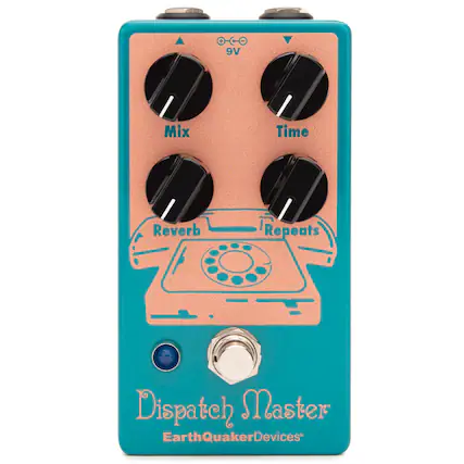 + - 9V Mix Time Reverb Repeats Dispatch Master EarthQuakerDevices