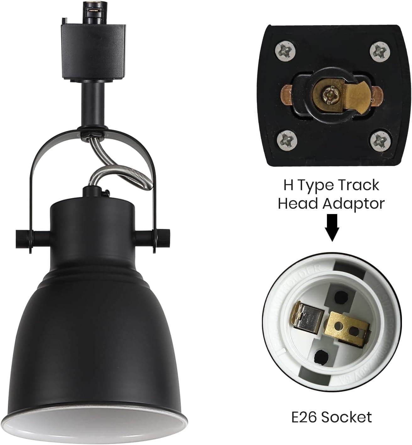H Type Track Head Adaptor  
MROLDER 40z00  
E26 Socket