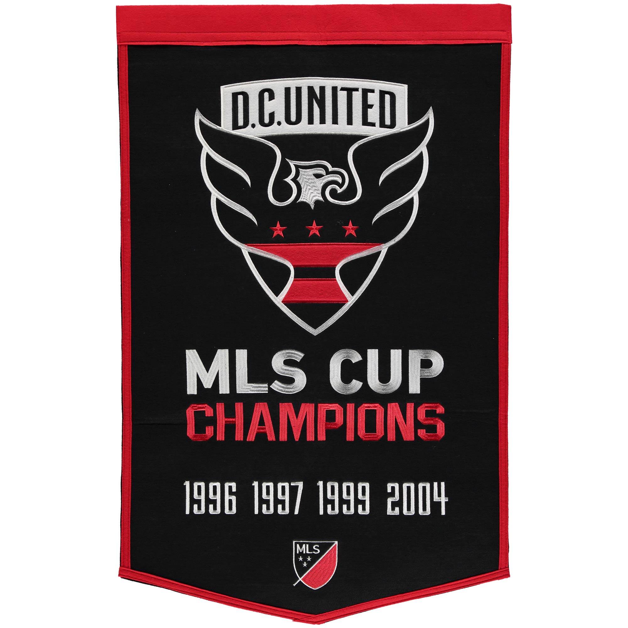 D.C. UNITED  
MLS CUP CHAMPIONS  
1996 1997 1999 2004