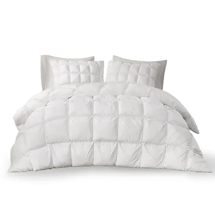 Front. Gracie Mills - Gracie Mills Norman 3D Puff Stitching Overfilled Down Alternative Comforter - White.