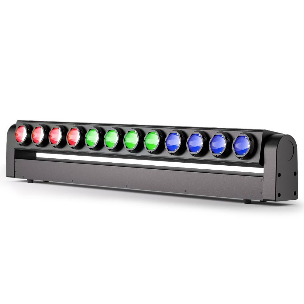 Angle. UKing - 12LED RGBW Moving Head Light Bar DMX Wash Beam Dyeing DJ Lights Stage Club 240W.