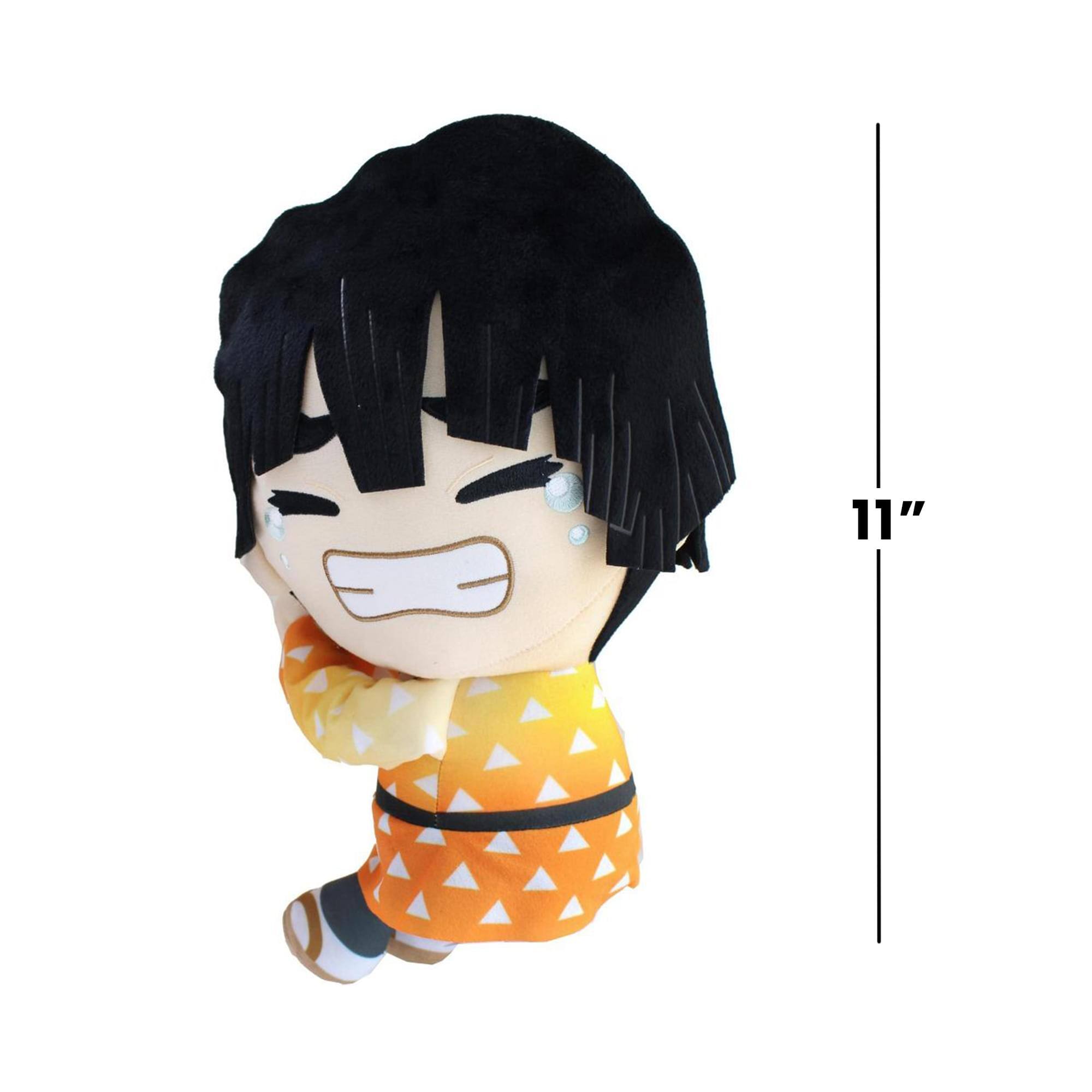 Alt View 4. Banpresto - Demon Slayer Super Big 11 Inch Character Plush | Zenitsu Agatsuma - Orange.