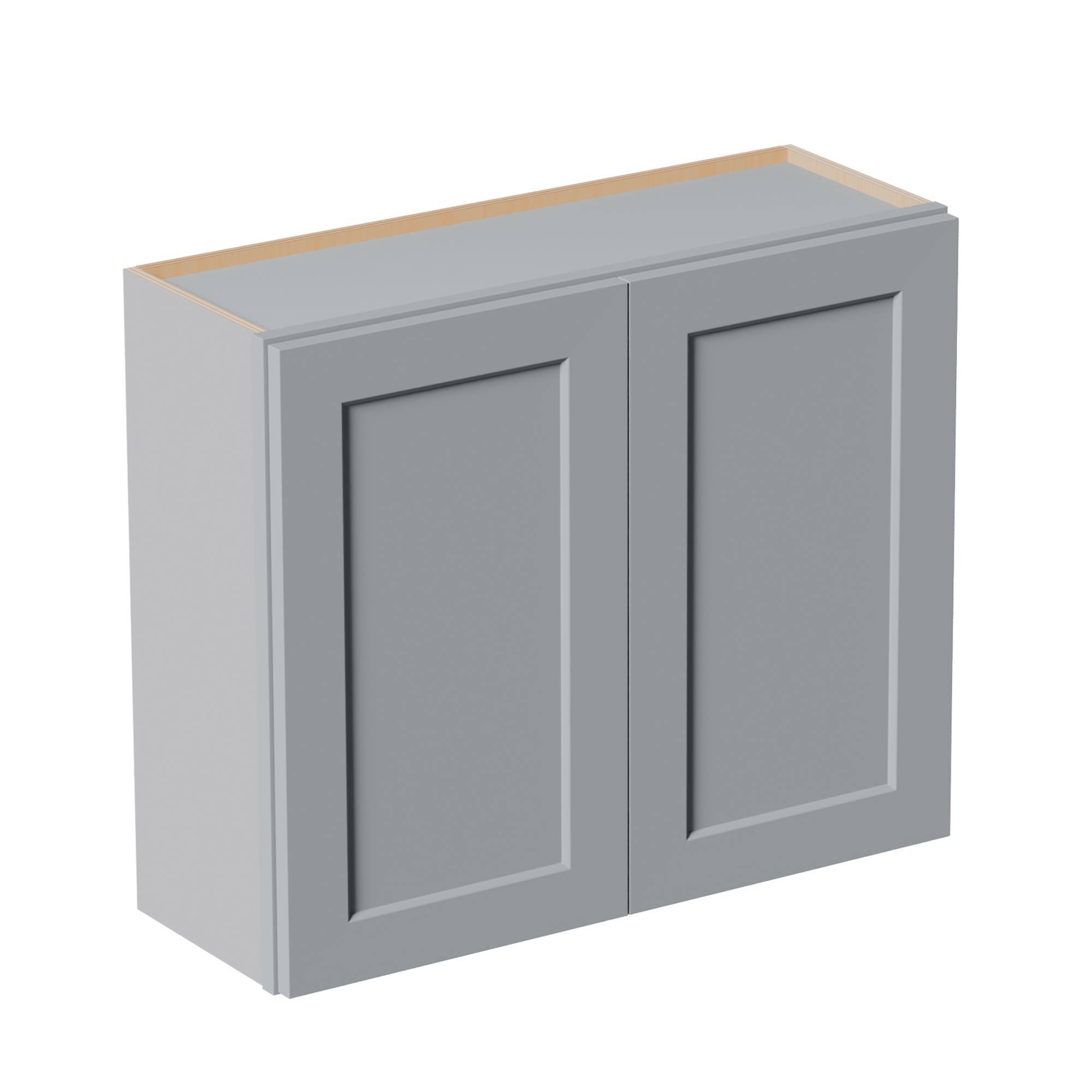 Boyel Living Shaker Wall Cabinet with Double Door 36 in L x 12 in W x ...