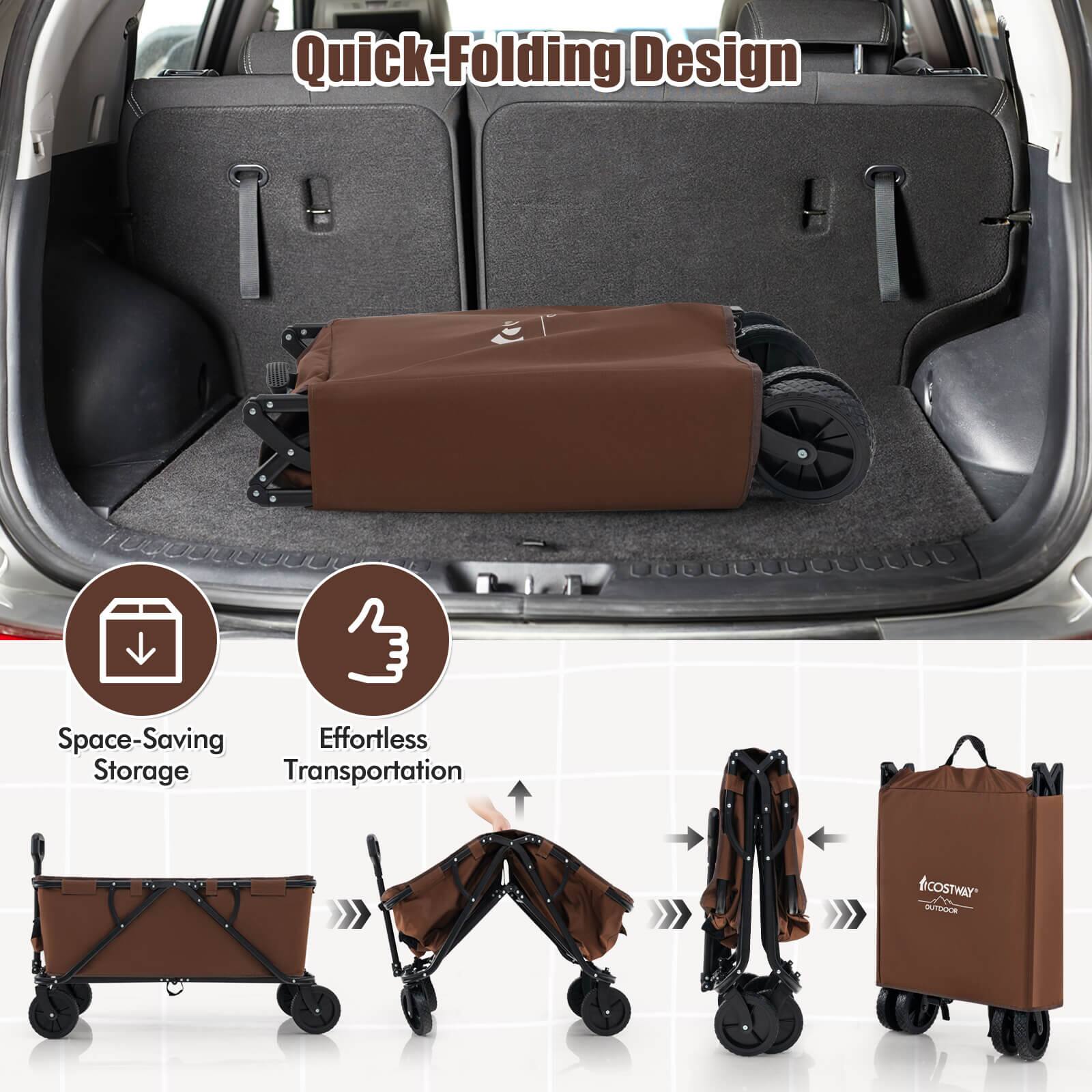 Quick-Folding Design Space-Saving Effortless Storage Transportation