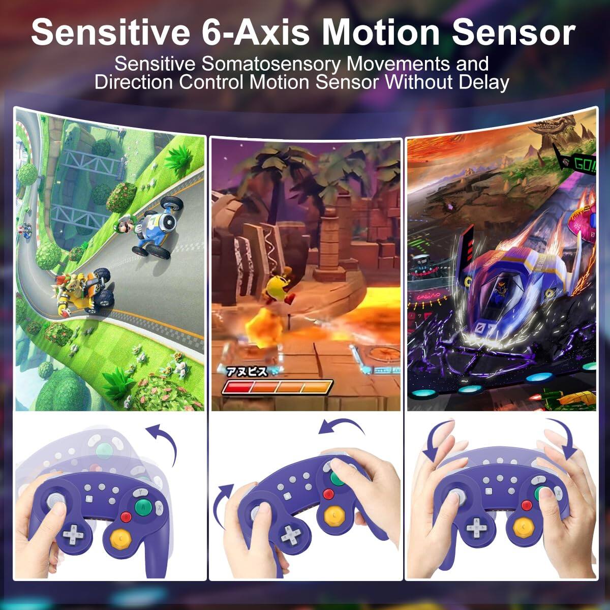 Sensitive 6-Axis Motion Sensor  
Sensitive Somatosensory Movements and Direction Control Motion Sensor Without Delay