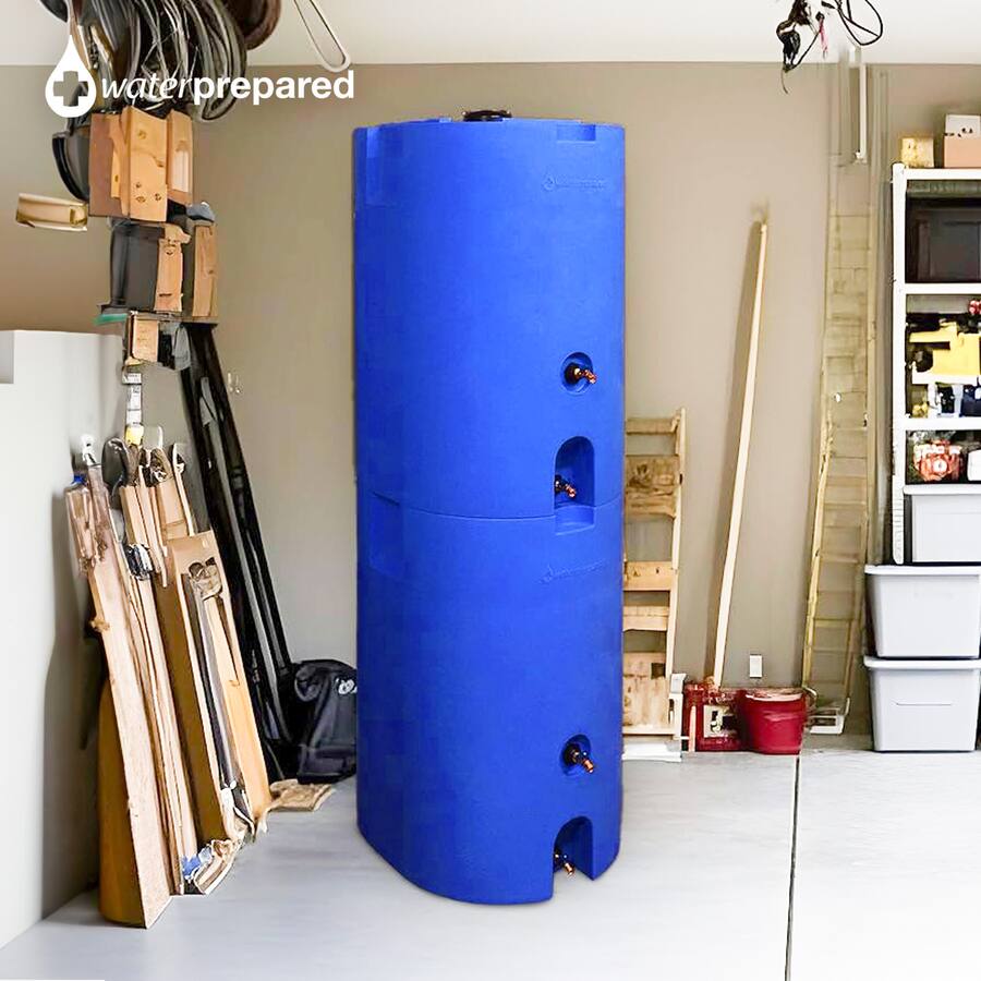 WaterPrepared 160 Gal Stackable Design Utility Water Tank with Large ...