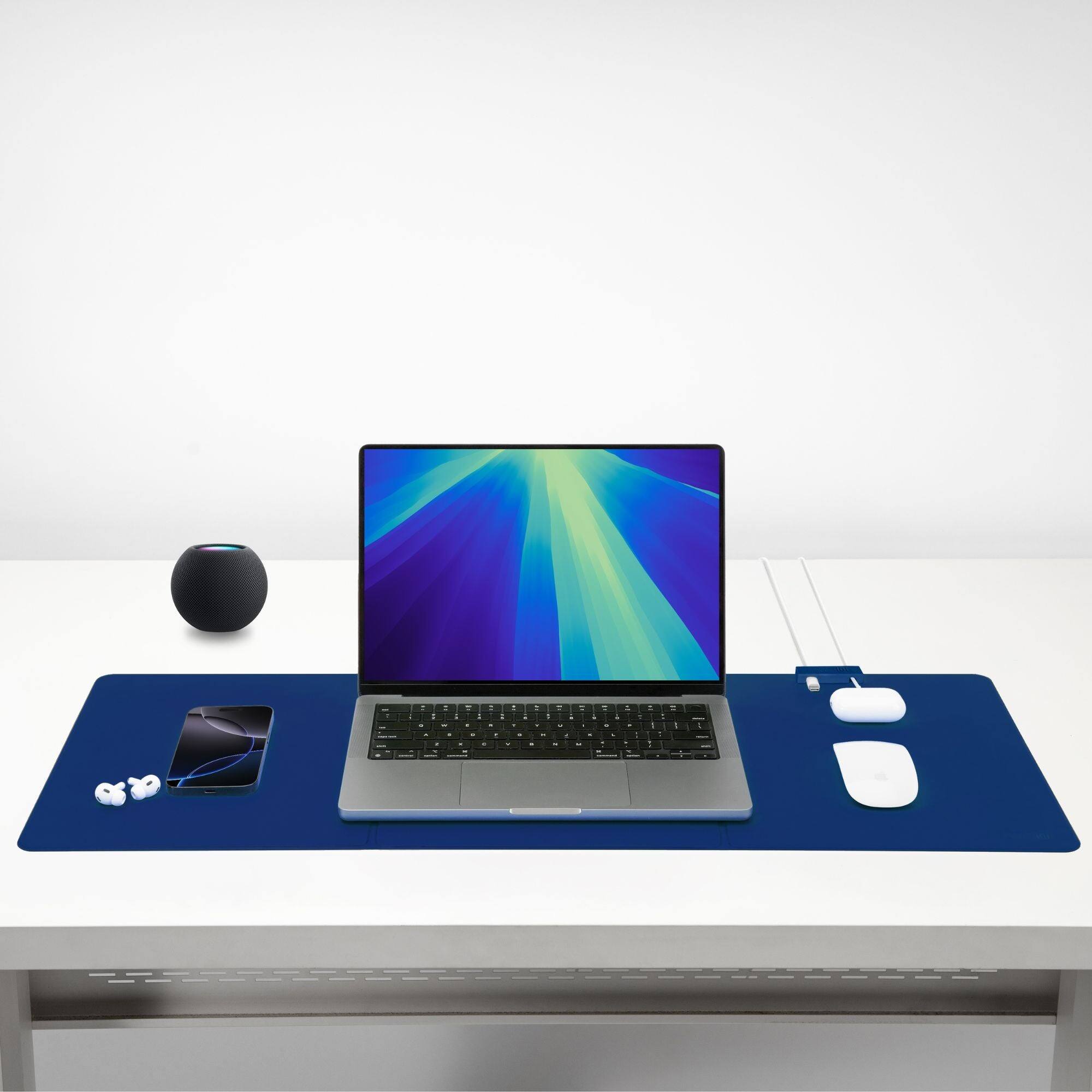 Left. Function 101 - WorkPad + Cable Manager - Blue - Blue.