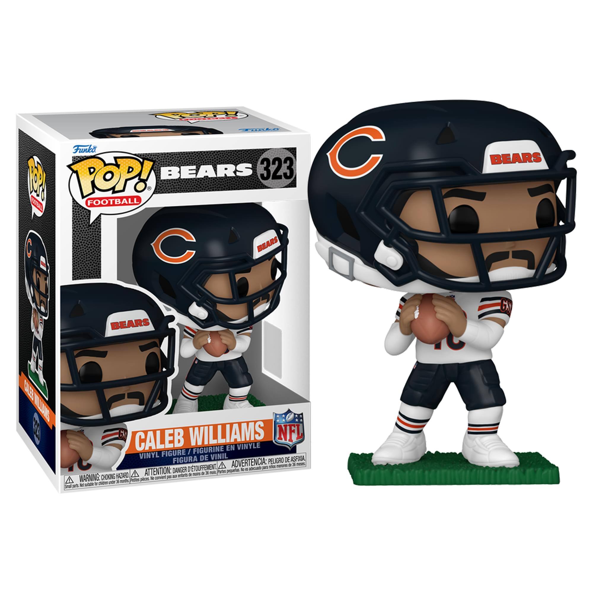 HP RLA Funke P POP! BEARS 323 A FOOTBALL C C BEARS C BEARS BEARS G WN A 2 CALEB WILLIAMS NFL FIGURINE EN VINYLE FIGURE / VINYL DE VINIL ASFIRGA FIGURA ADVERTENCIA: PELIGRO DE A - - a - DTOUFFEMENT - - - ATTENTION DANGER . A a a - Pt NCAC - . - WARNING CHOKING - - - A - . . n Pe . - - a -