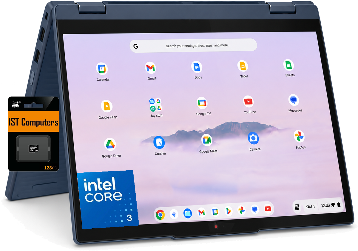 G
Search your settings, files, apps, and more...
31
Calendar
Gmail
Docs
Slides
Sheets
Google Keep
My stuff
Google TV
YouTube
Messages
Google Drive
Cursive
Google Meet
Camera
Photos
128GB
intel CORE 3