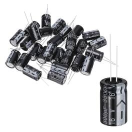 Unique Bargains - 3300uF 16V 13x21mm Electrolytic Capacitor, 105C High Temp Radial Leads, for TVs/LCDs/VCD, 30pcs - Black