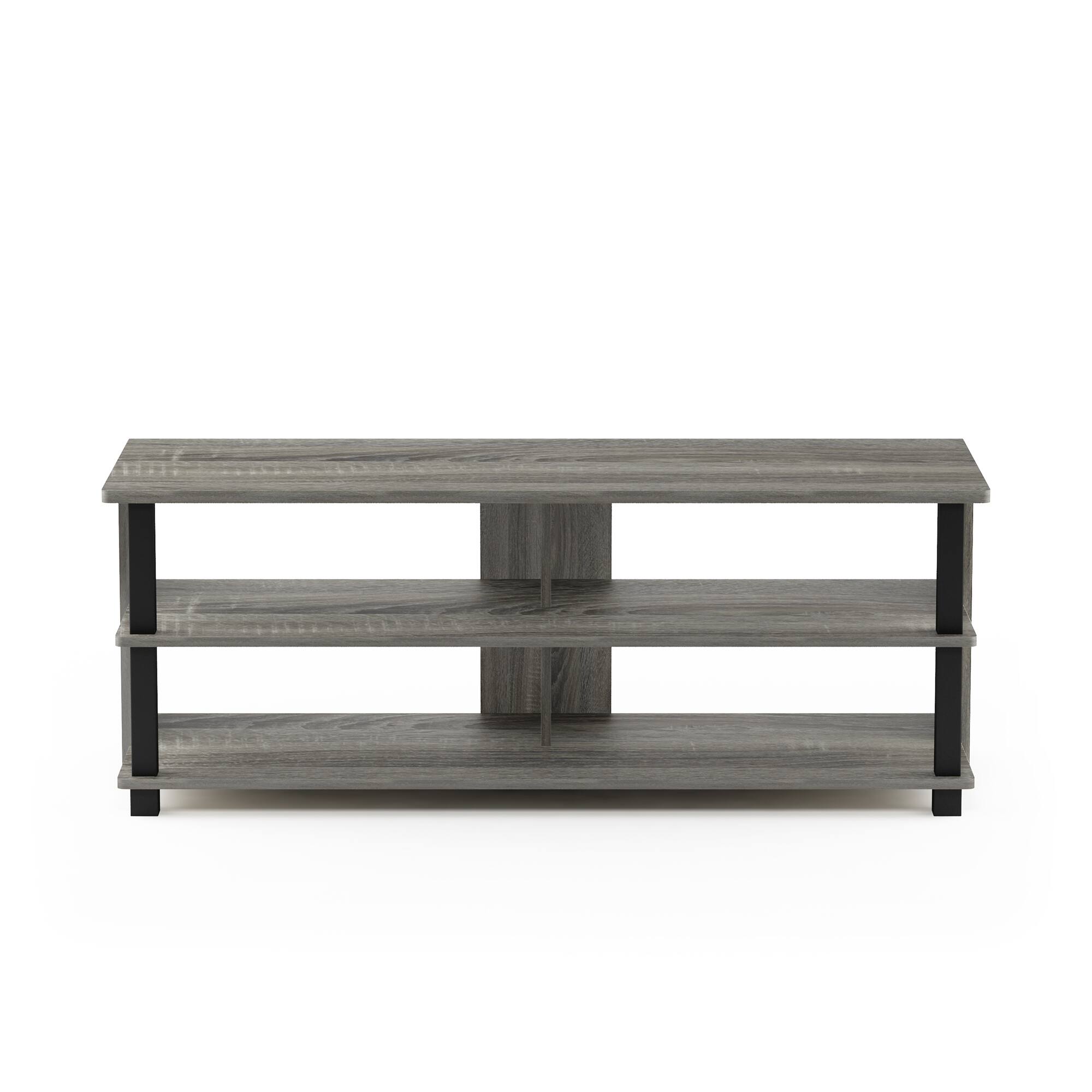 Alt View 2. Furinno - Sully 3-Tier TV Stand for TV up to 48 - French Oak/Black.